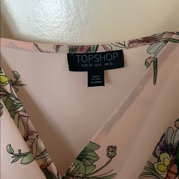 TopShop Floral Wrap Dress - Picture 3 of 4